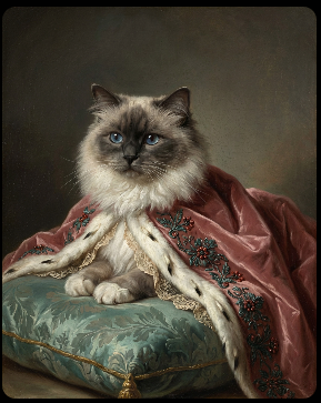 Portret pupila w stylu renesansowym – personalizowany obraz psa lub kota lub innego pupuila